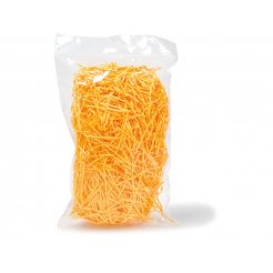 Lana de papel decorativo Bolsa de PE 30 g, naranja