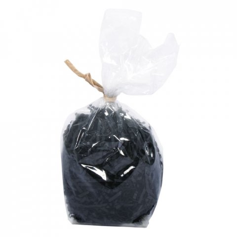 Deko-Papierwolle PE-Beutel 50 g, schwarz