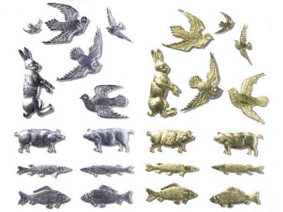 Animali in cartone fustellato stampato