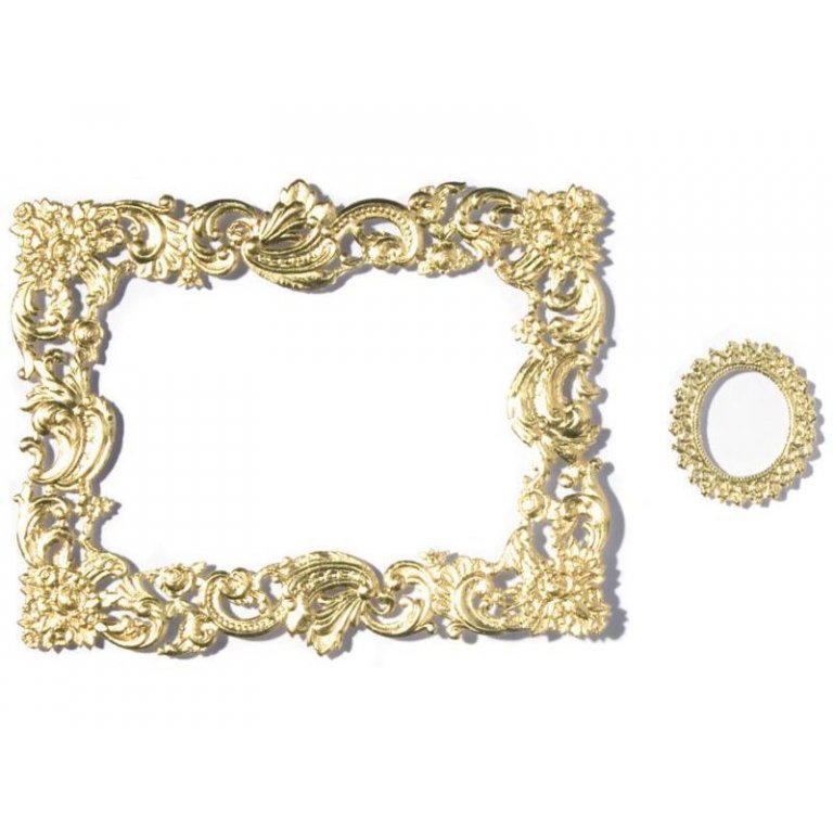 Stanzteil Karton, geprägt, Rahmen