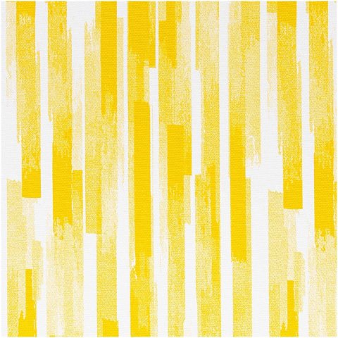 Stoffabschnitt, gemustert 50 x 140 cm, 280 g/m², 100% Bw, gelb/weiß Streifen