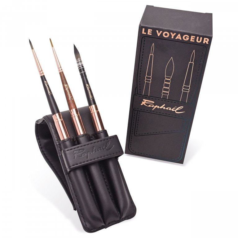 Sennelier Le Voyageur travel case w/ mini brushes