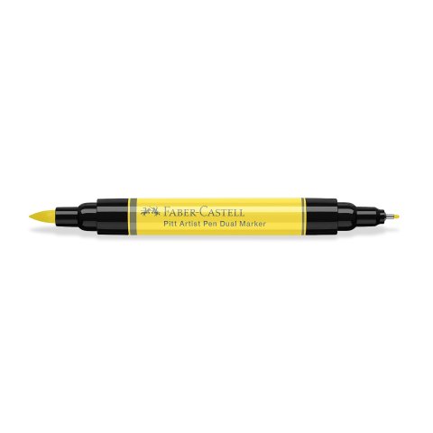 Faber-Castell Dual Marker Pitt Artist Pen Tuschestift, lichtgelb lasierend (A104)