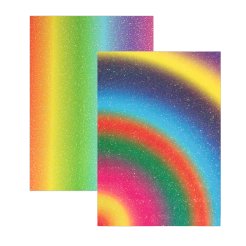 Cartoncino glitterato arcobaleno