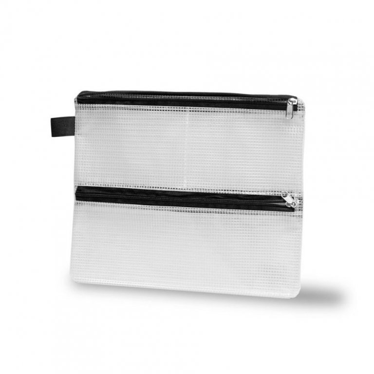 Buy Zipper bag, transp. with 4 compartments online at Modulor