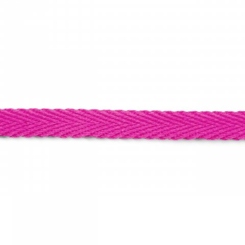 Flachkordel geflochten, Baumwolle b = 15 mm, pink (786)
