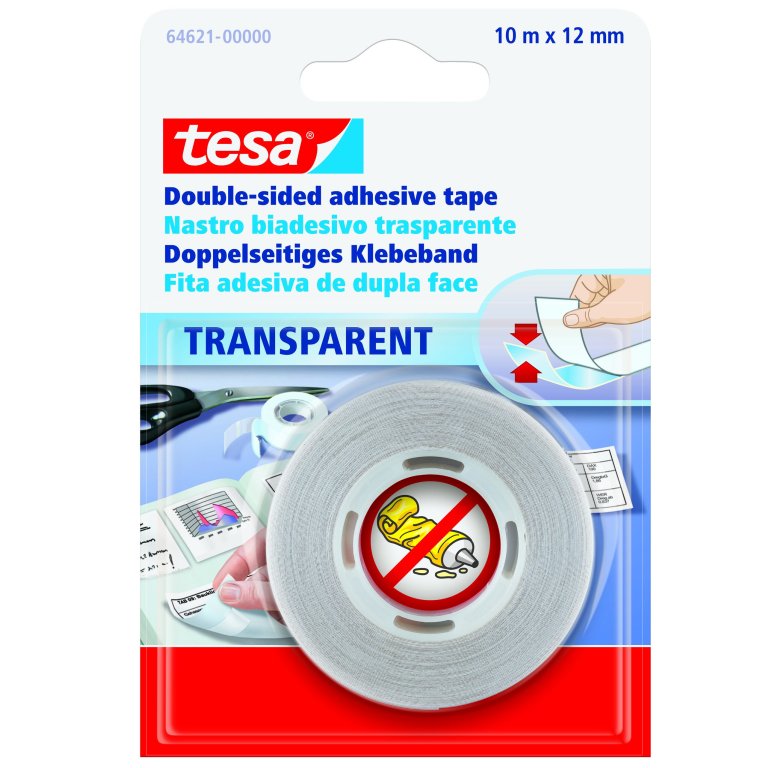 Tesa doppelseitiges Klebeband transparent