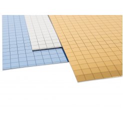 Polystyrene mirror, self-adhesive, 10 mm squares
