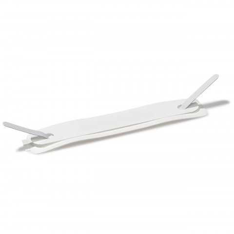 Filing strips, self-adhesive rigid PVC, white 105 x 20 mm, 10 pieces