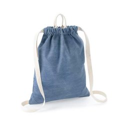Cotton gym bag denim