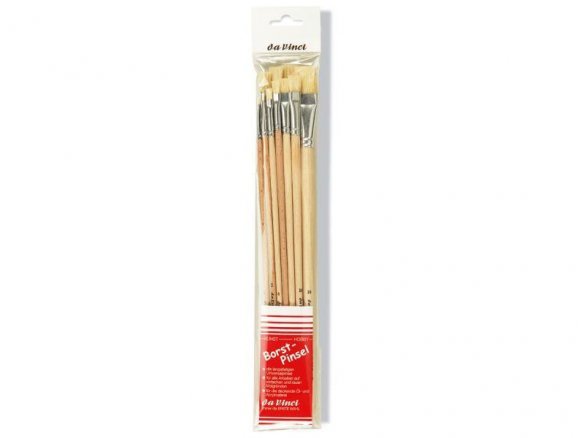 Da Vinci bristle brush, long handle, flat