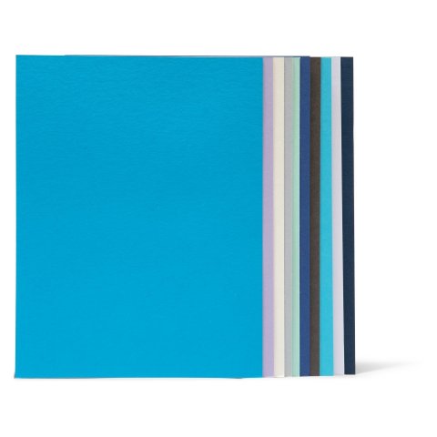 Paquete de mezcla de colores de cartón fotográfico 270 g/m², 500 x 700, 10 hojas, colores de invierno