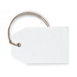 Hängeetiketten aus Karton, gelocht 50 x 80 mm, ca. 300 g/m², weiß, 10 Stück