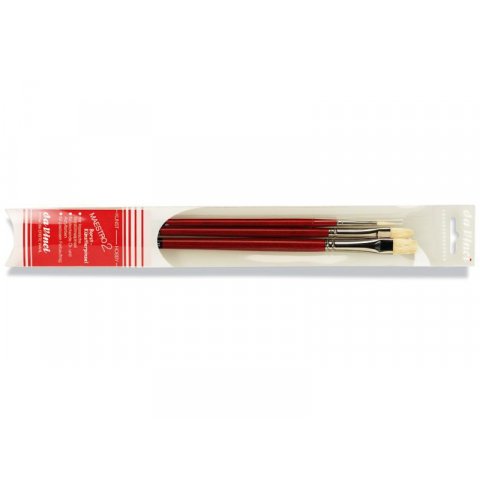 Da Vinci Oil/Acrylic Brush Maestro2, Set 5228 3 pcs,flat, 7123:size12; 7423:size10; 7723:size4