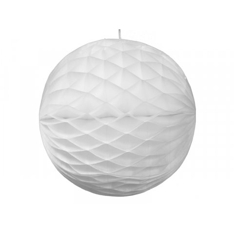 Modulor Honeycomb decorazione di carta a nido d'ape, palla ø 100 mm, bianco