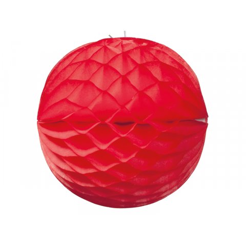 Modulor honeycomb paper decoration, ball ø 100 mm, coral