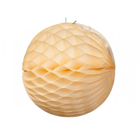 Modulor honeycomb paper decoration, ball ø 100 mm, ivory