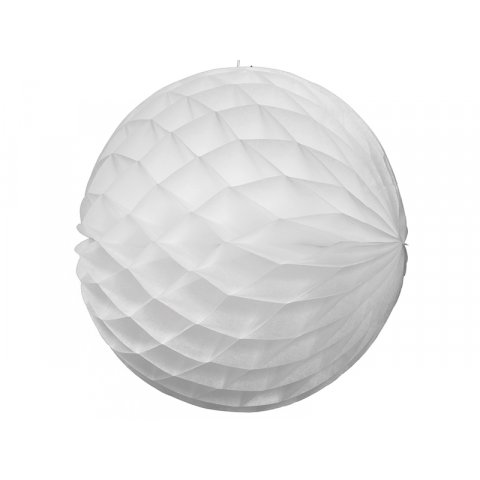 Modulor honeycomb paper decoration, ball ø 200 mm, white