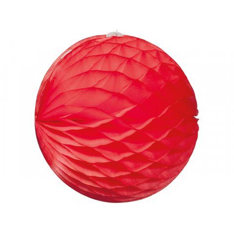 Modulor honeycomb paper decoration, ball ø 200 mm, coral