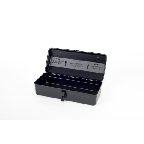 Caja de herramientas de acero Toyo Caja de herramientas Y-350 Modelo Y350, 350 x 110 x 150 mm, chapa de acero negro