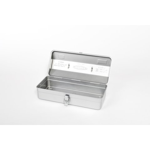 Caja de herramientas de acero Toyo Caja de herramientas Y-350 Modelo Y350, 350 x 110 x 150 mm, chapa de acero plateado