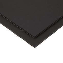 Hartschaumplatte papierkaschiert schwarz selbstkl.