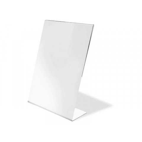 Document display stand, L-type for A4, colourless, transparent, (305x210x92 mm)
