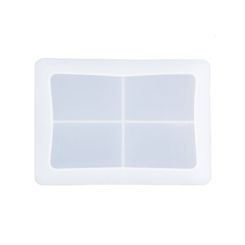 Jesmonite silicone mold bowl 15 x 11 cm, 1.7 cm high, rectangular with rim