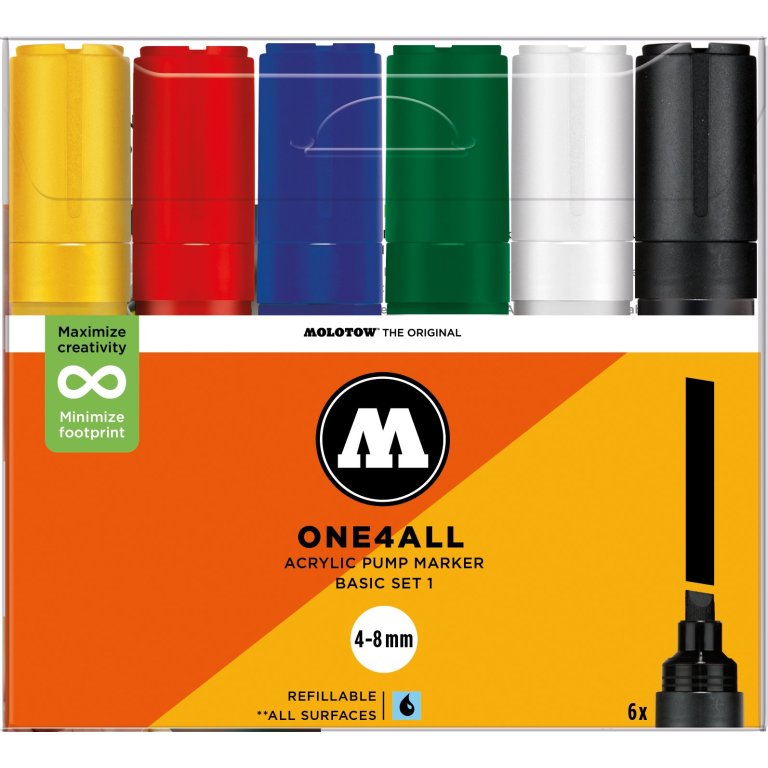 Molotow paint marker One4all 327HS, set of 6