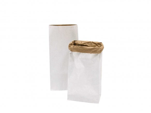 Paper Poetry Bolsa de fondo en blanco M