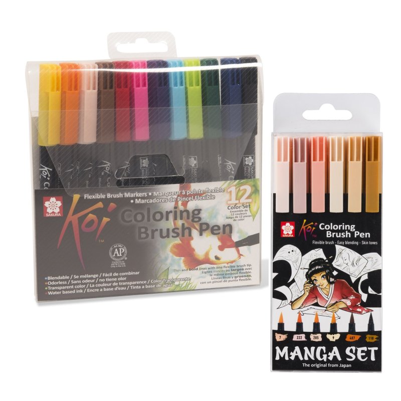 Sakura Koi Coloring brush markers set