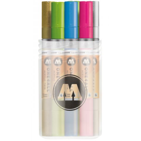 Marcador de pintura Molotow One4all acrílico Twin, set de 6 Conjunto básico 2