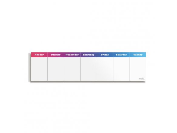 Nolki Mini-Wochenplaner Spectrum
