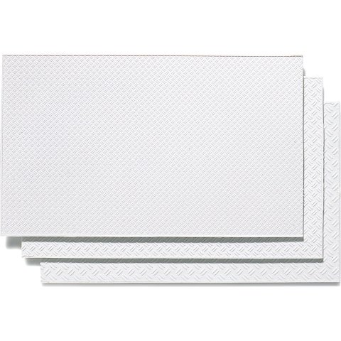 Chequer plate sheets, one side smooth 60 x 100 mm, app. 1:100