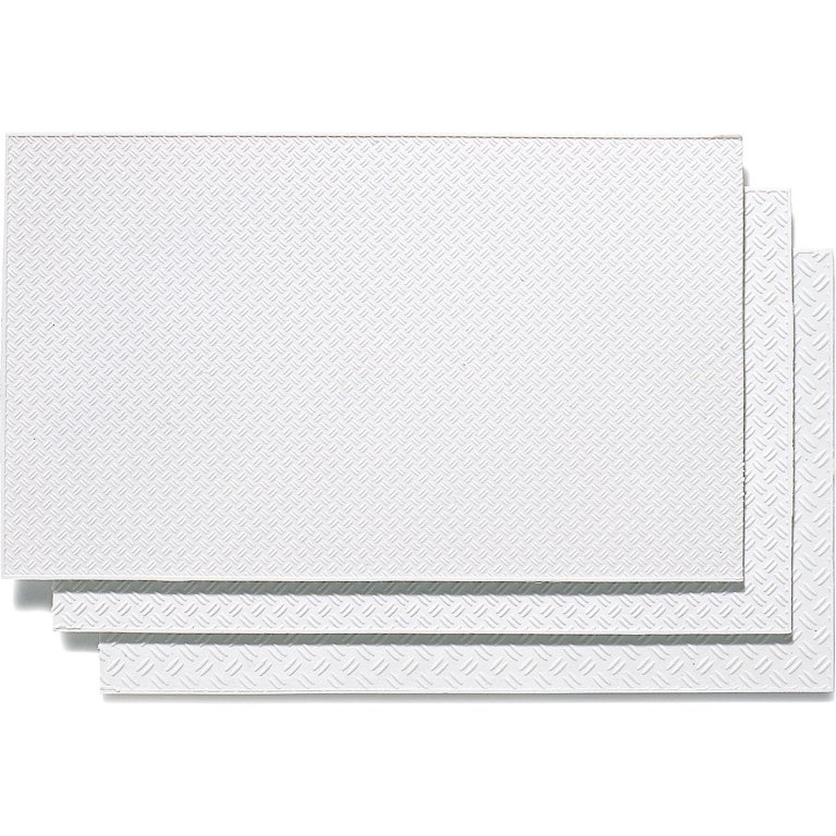 Chequer plate sheets, one side smooth