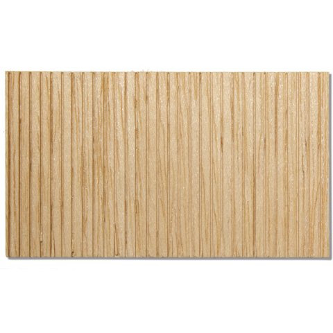 Tavolette di legno Abachi scanalate 2.0 x 100 x 1000 mm, s=2.0 mm
