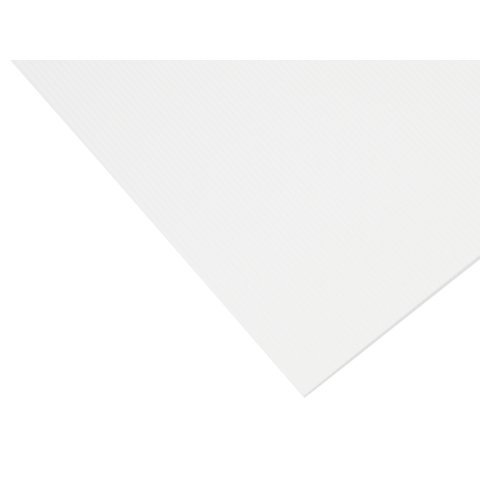 Corrugated cardboard strips, coloured 175 x app. 500 mm, fine, h=0.5 th=1.5 white