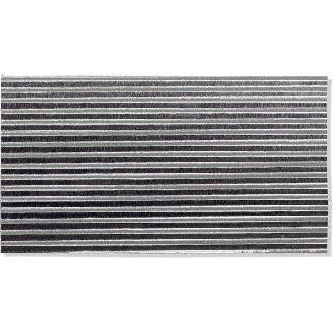 Micro-corrugated sheet, through-stamped, coarse aluminium, 175 x 230 mm, th=0.2 mm