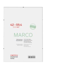 Marco frameless glass picture holder 42 x 59,4 cm (DIN A2), 2 mm normal glass