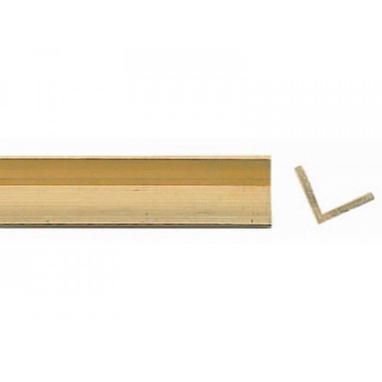 Brass L-angle strips, equilateral