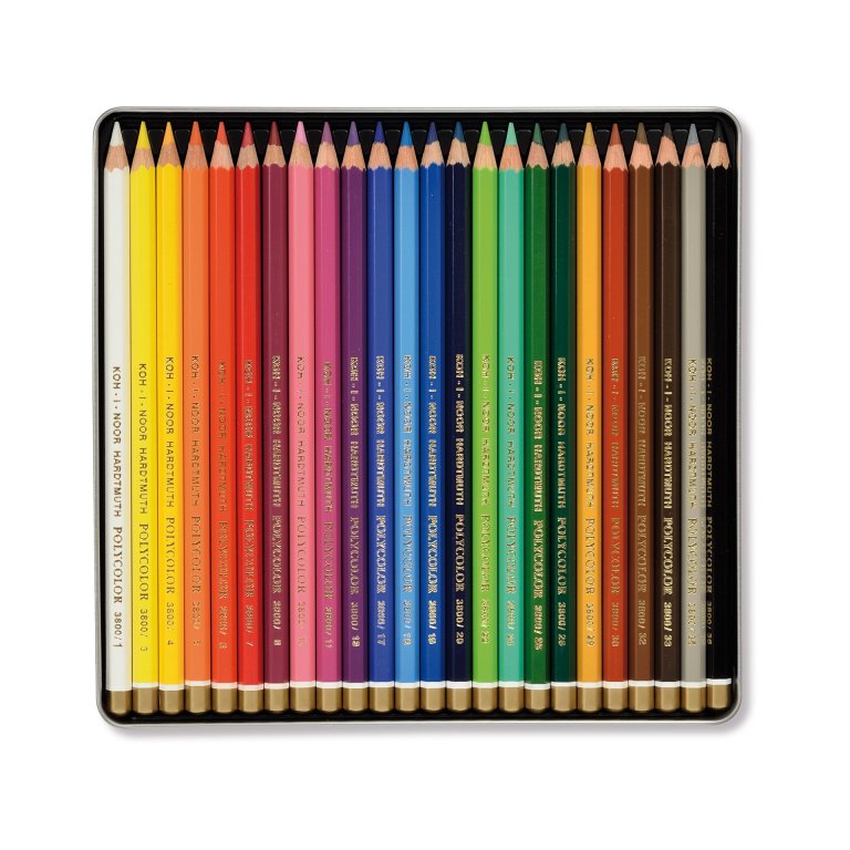 Astuccio matite multicolore KOH-I-NOOR legno di cedro 24 matite - H2140N -  Lineacontabile