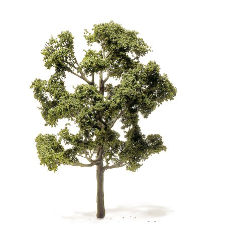 Laubbäume geätzt h=70 mm, naturgrün, brauner Stamm