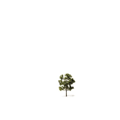 Laubbäume geätzt h=85 mm, naturgrün, brauner Stamm