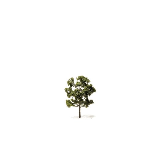 Laubbäume geätzt h=125 mm, naturgrün, brauner Stamm
