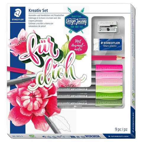 Staedtler Brush Lettering Set 9-piece, mixed set # 61 371-1D