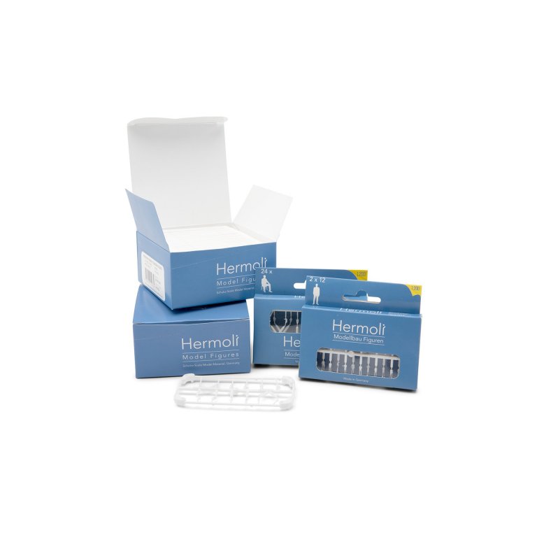 Hermoli detailed figures, unpainted, white 1:200