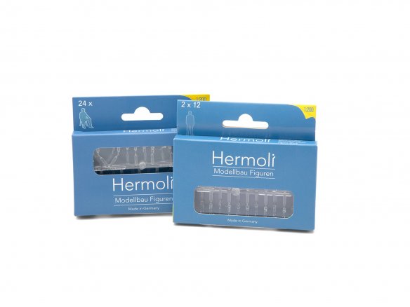 Hermoli detailed figures, transparent, 1:200