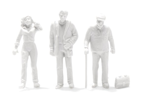 Figure-dettaglio Preiser, bianche nn dipinte 1:100