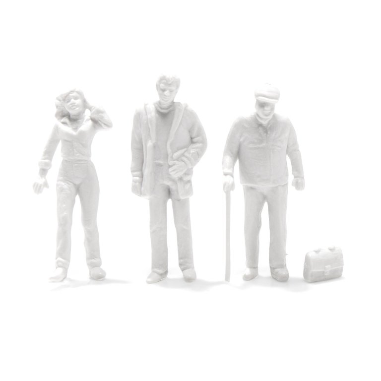 Preiser Detail-Figuren, unbemalt, weiß, 1:50