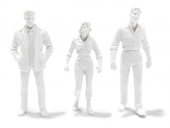 Figure-dettaglio Preiser, bianche nn dipinte 1:24